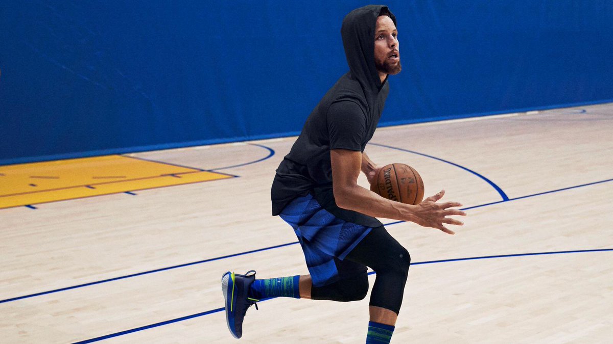 GloballyCurry30's tweet photo. “Over my 11 seasons in the league, I have witnessed Dub Nation’s unrelenting spirit and dedication to our team like no other. This new #Curry7 color way is for the best fans in the game, as they continue to share that energy that lifts us up.” - @StephenCurry30 https://t.co/vqUjYVjtcA