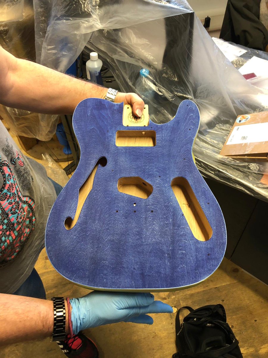 steveplummer8's tweet photo. When a day at work involves building guitars!!! Trial run for the @TwelveGuitars build your own axe courses. #enablingyoungmusicians #musicforlife https://t.co/aWvPkw3rRd