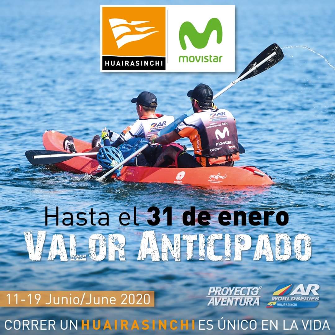 17ma edición #HUAIRASINCHI 2020 💪
Recuerda que tienes hasta el 31 de enero para cancelar la inscripción de tu equipo con el Valor Anticipado para Expedición y Aventura

¡Correr un HUAIRASINCHI es único en la vida!

➡ Inscribe a tu equipo: bit.ly/2OTGZAj
📆 11 - 19 Jun