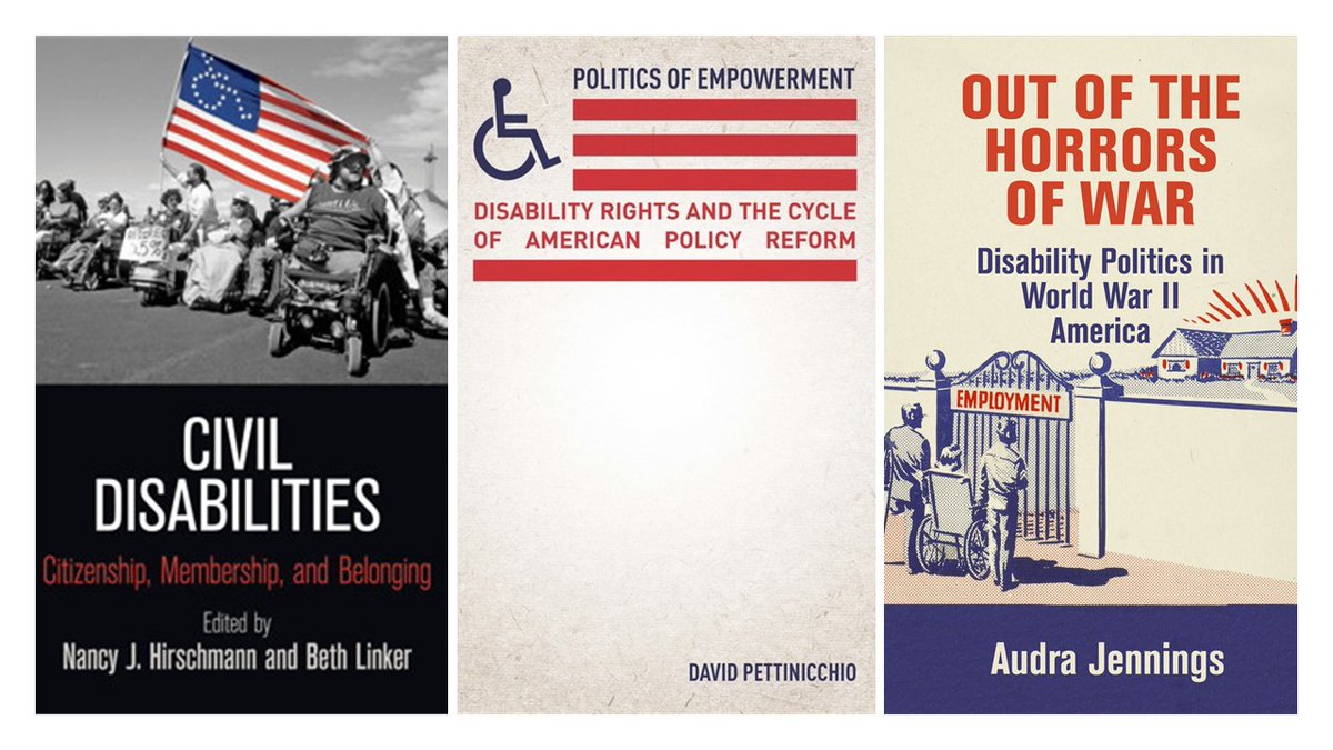 Issues of disability, citizenship and belonging are perhaps incredibly relevant for today’s political climate. These scholars provide excellent context for these discussions:  @audra_jennings,  @d_Pettinicchio and editors Nancy Hirschmann &  @BethLinker