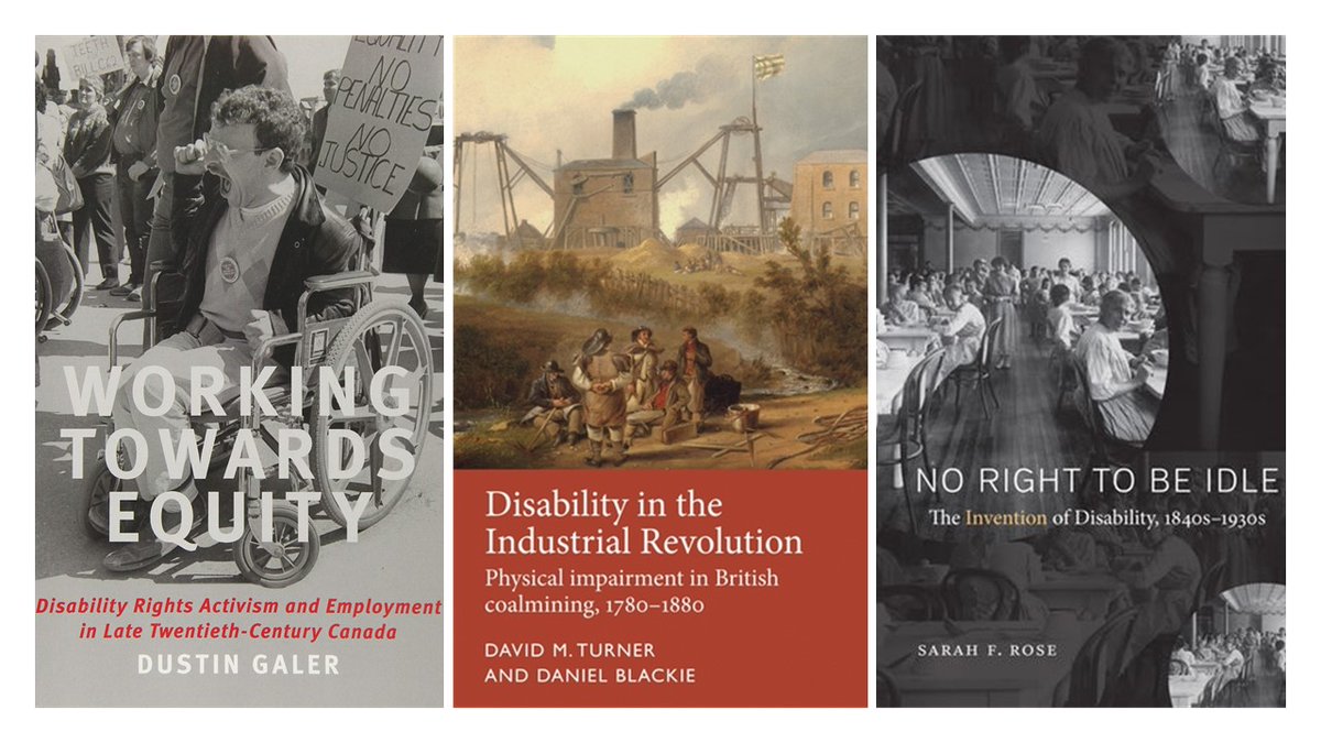 And finally, for books that address the historical experiences of disability and work/capitalism, these books by Sarah F. Rose,  @DustinGaler,  @DrDavidMT and  @Daniel_Blackie are outstanding.