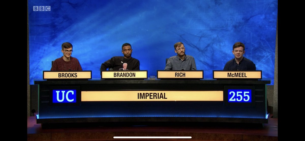 And that’s how it’s done! So proud of #OurImperial #UniversityChallenge team. And a big handshake to <a href="/StJohnsOx/">St John's College</a> for a great game!