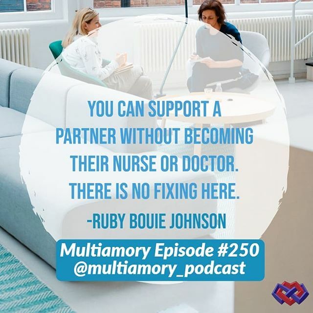 multiamory's tweet photo. Join us tomorrow for Multiamory Podcast Episode #250 as we discuss Mental Health and Non-Monogamy with Ruby Bouie Johnson, @blacksexgeek.
#multiamory #polyamory #multiamorypodcast #podcasthosts #relationships #relationshippodcast #relationshipvalues #re… https://t.co/61oOjfGT5G https://t.co/mt8tioerN0