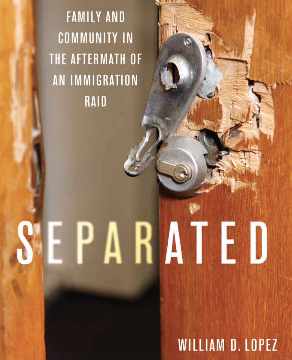 NewBooksSoc's tweet photo. What happens to families and communities after immigration raids? 

Using ethnographic methods and interviews, SEPARATED (@JHUPress) takes a hard look at the aftermath of a local immigration raid. 🎙️@lopez_wd discusses his research with @spattersearch ↙️

https://t.co/nYElznq90g https://t.co/GTHCZ905At
