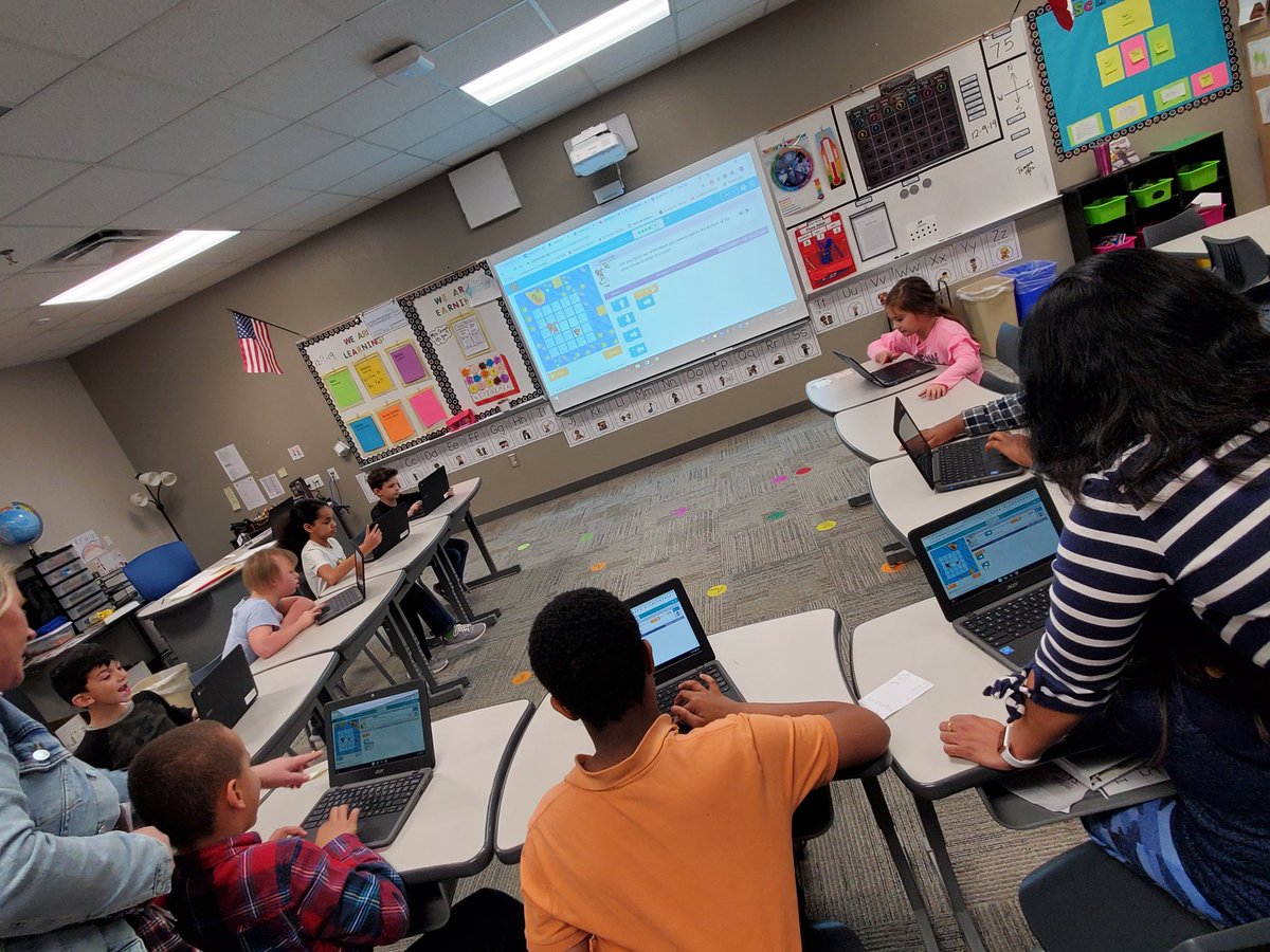 Michellspedtchr's tweet image. Our class started our participation in #hourofcode ! #prospercodes @PISDEdtech @Spradley_El