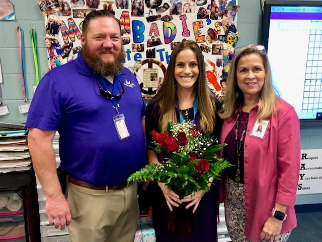 WaltonCountySD's tweet photo. Emerald Coast Middle School is proud to announce their Teacher of the Year, Ms. Jeannine Abadie and their Educational Support Professional, Mr. Ken Lawson. Congratulations and thank you for all you do for ECMS!
#TOY #ESPOY #Congrats #AwesomeService https://t.co/VcBnyn8BWR