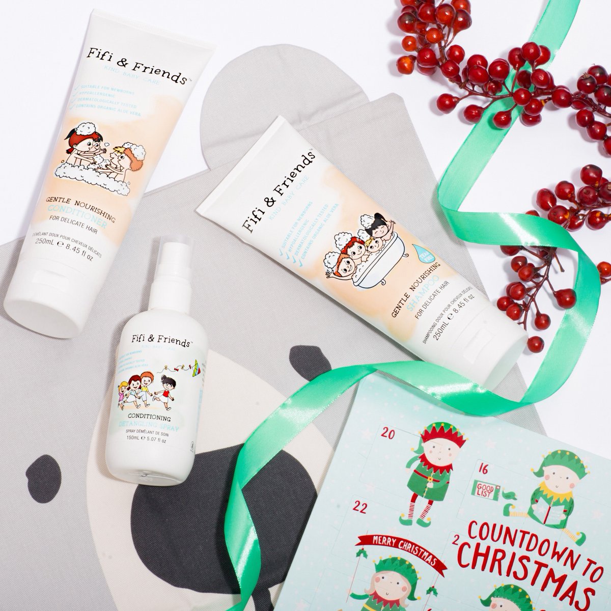The countdown has begun! 💫
Whether gift shopping for friends or loved ones with little ones, our gentle haircare sets are infused with nourishing and soothing ingredients.
The perfect treat for little locks.

#fifiandfriends #babyhair #giftideas
