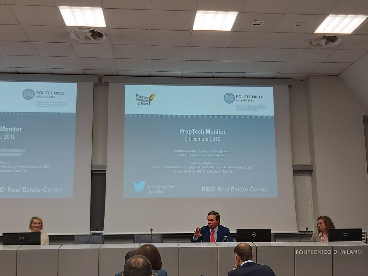 REC_Polimi's tweet photo. #Proptechmonitor il rapporto finale sarà disponibile a giorni S. Bellintani https://t.co/yG5Ts0u4Eg