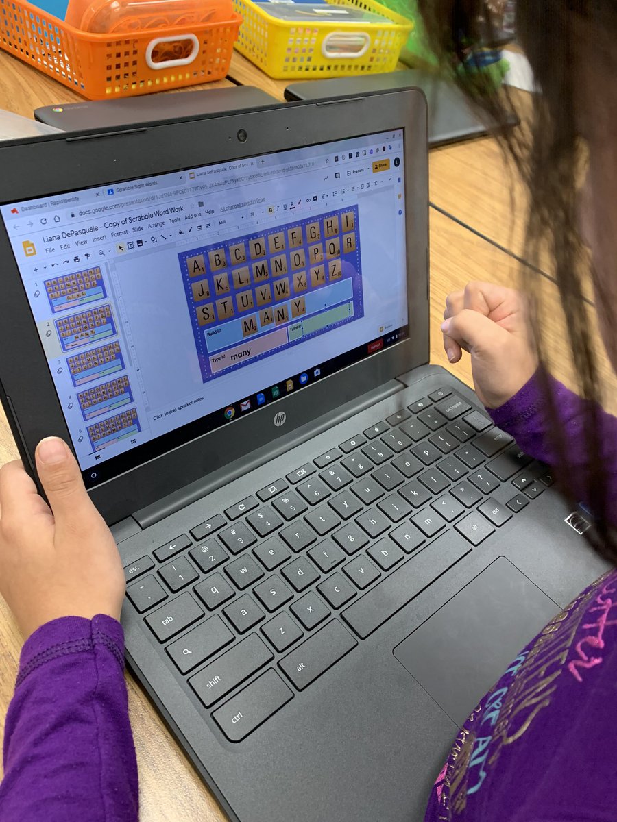 MrsSouth5's tweet photo. Thanks for the idea @Techy_Jenn!Look @PennyOse Little Firsties CAN do google slides AND google classroom to practice sight words! #k2can https://t.co/ZEh6Zvb1Gd