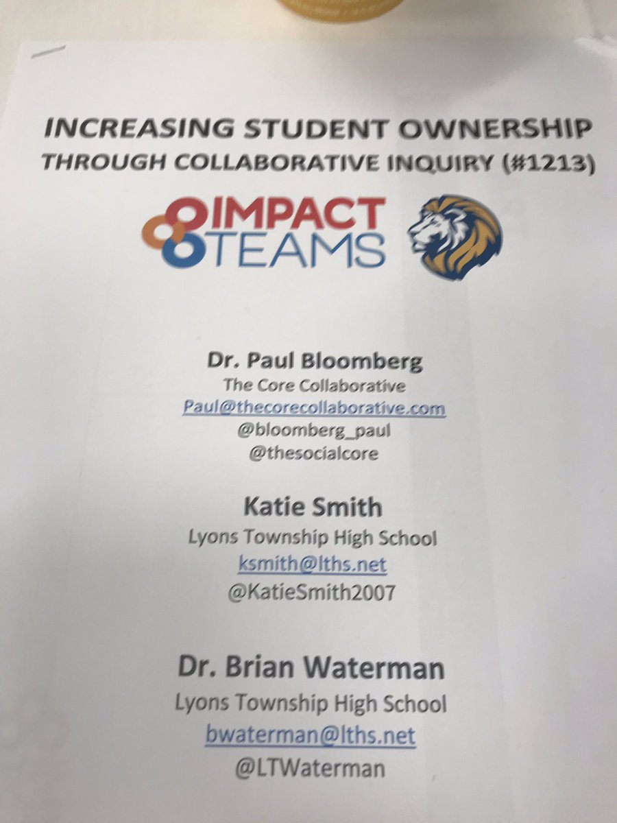 DrewBakerHCPS's tweet photo. Hey #ImpactHCPS- here with @bloomberg_paul along with @KatieSmith2007 and @LTWaterman at #LearnFwd19 talking about inquiry cycles, teacher efficacy and effective teaming. Coming back home with lots of new ideas to help our Impact Teams support learning @LearningForward https://t.co/i6AoUOl5KJ