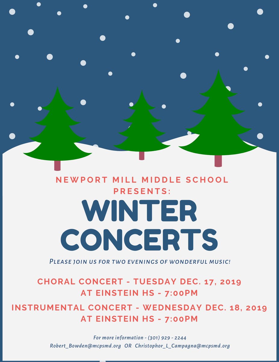 NMMS_Chorus's tweet photo. Almost here! Our 2019 Winter Concert - Tues. Dec. 17th! https://t.co/HKko0ArDUh