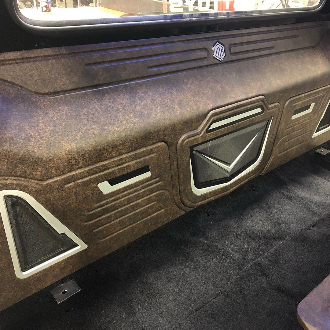 PASMAG's tweet photo. #MobileToysInc just wrapped up this beautiful #Ford #F100! This #truck came to them for a complete custom interior, featuring Relicate leather, door panels, #MercedesBenz carpet, #JLAudio &amp; #Focal audio system; this classic is now they much cooler! #pasmagdealer https://t.co/aySWop1KyF