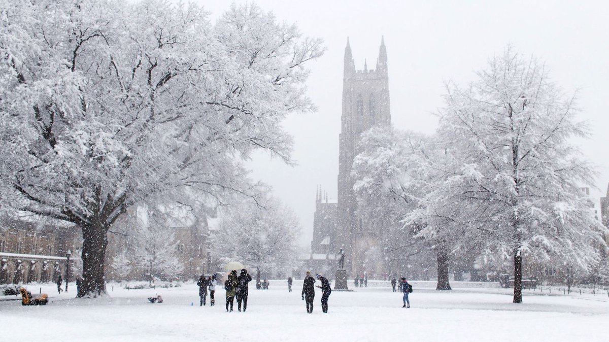 DukeU's tweet photo. When we awoke on campus this time last year ❄️ https://t.co/7tpOYUdphK