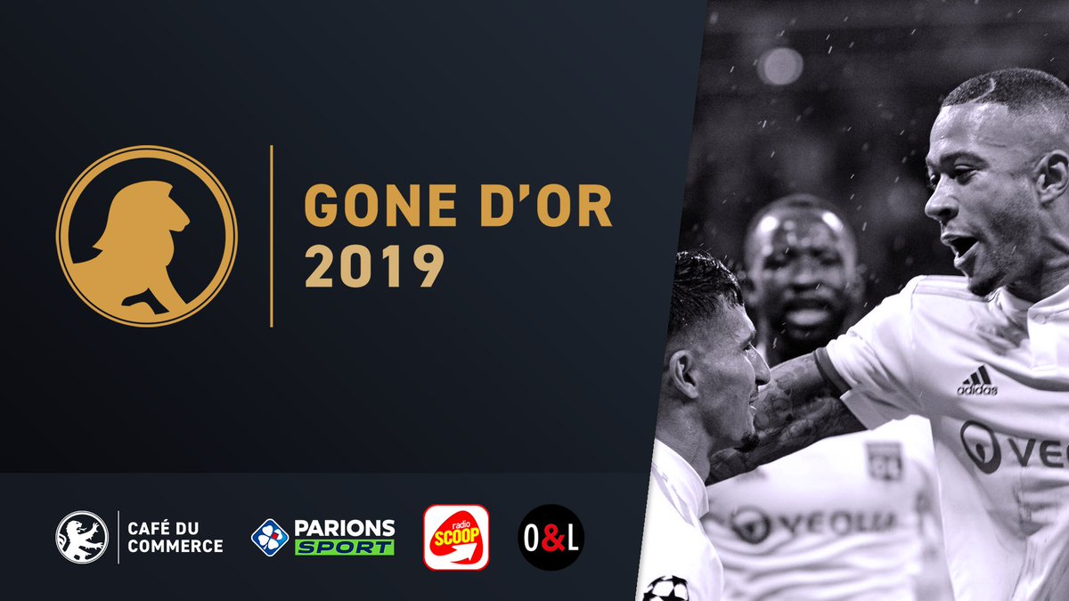 CafeCommerceOL's tweet photo. Le Gone d'Or 2019 est là ! La précédente édition du trophée de l'élection du meilleur joueur de l'@OL de l'année par journalistes, anciens joueurs, personnalités &amp; grand public avait été un succès. Cette année le #GoneDor va passer la vitesse supérieure du 16/12 au 03/01. #TeamOL https://t.co/4VhMhnYZDn