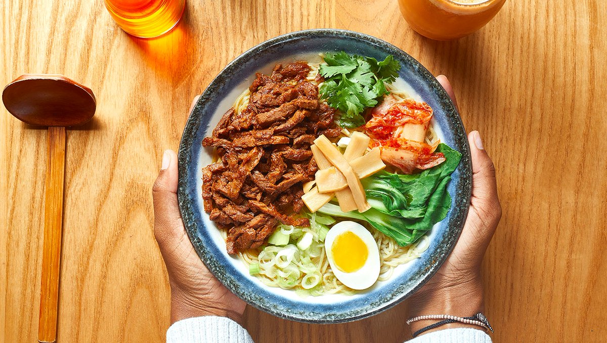 our new favorite winter weather order? 𝐭𝐡𝐞 𝐛𝐞𝐞𝐟 𝐭𝐚𝐧𝐭𝐚𝐧𝐦𝐞𝐧 𝐫𝐚𝐦𝐞𝐧.⁠
⁠
but what does 'tantanmen' mean, exactly? it's a japanese adaptation of a sichuan chinese dan dan noodle. widely considered to be spicy and packed with flavor 💥