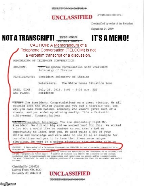 therealwombat1's tweet photo. We'll Read The "#Transcript" When You Release It, Why Don't You Read The #Memo Because That's All We Got!
#UkraineMEMO NOT #UkraineTranscript https://t.co/tH4APbaun6