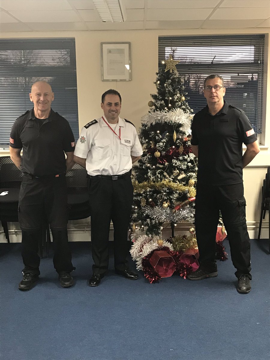 LFBHavering's tweet image. At last, the Christmas tree is up and on display in the #CommunityRoom at Hornchurch Fire Station.  #SeasonsGreetings 🎄
