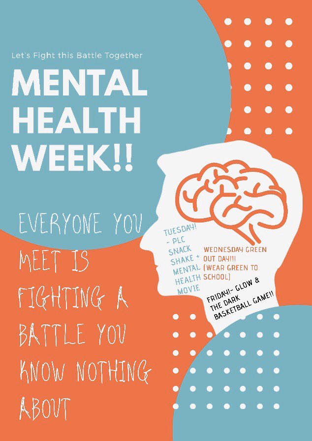 this week is also MENTAL HEALTH AWARENESS!!