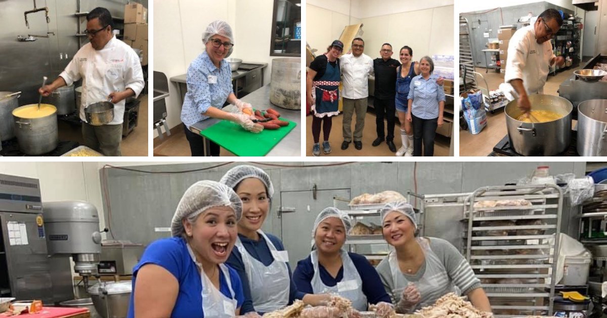MorrisonLiving's tweet photo. The #MorrisonLiving team at @AthertonLife prepared 2,000 meals for those in need through a local organization called Thankful Giving. Thanks to our team for being the best part of someone's day! #CompassInTheCommunity https://t.co/RWnXMCgXDB