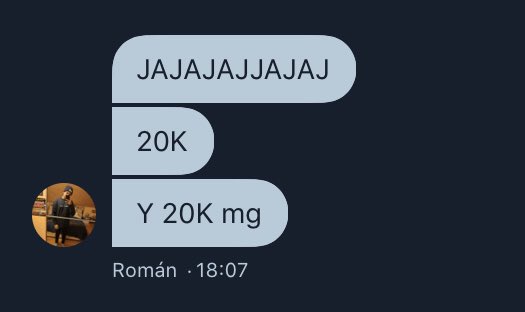 jorgerb8_'s tweet photo. 20k rts y 20k mg
Ni de coña pero intentemoslo por favor
@Romansete_7 @LVPibai https://t.co/rFvk1LpCyU