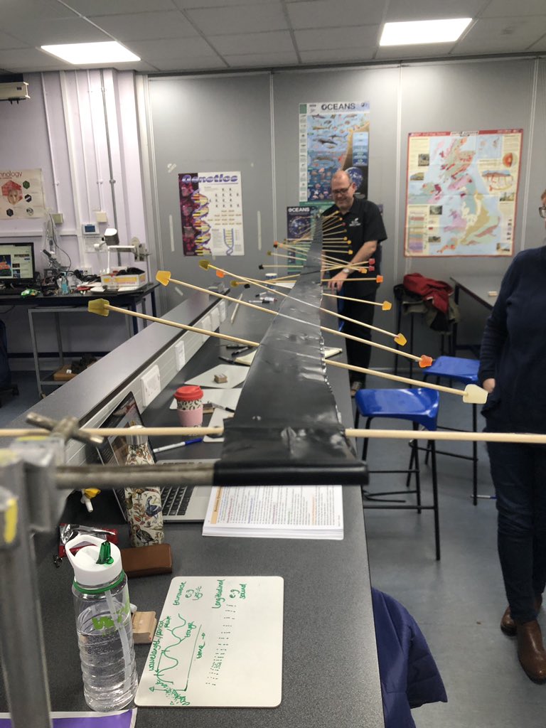 HCLscience's tweet photo. Who doesn’t love physics when sweets are involved!? Midget gem wave machine 🍬 #ExeterPGCE #Physics #wavemodel https://t.co/MKo6nnhj3x