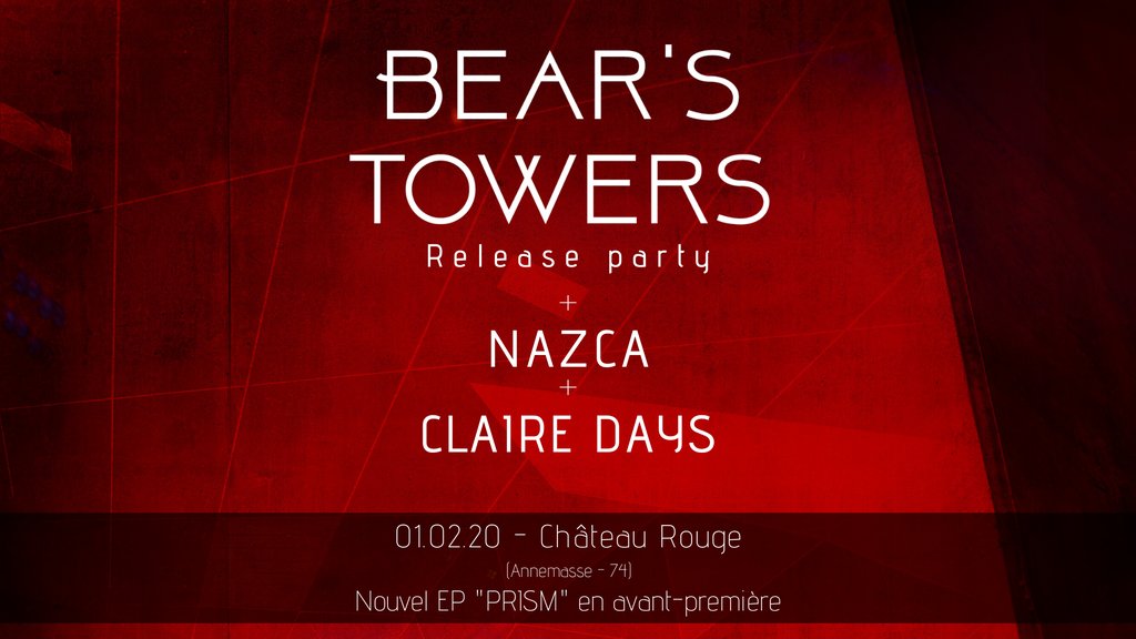 🛑 01.02.20 - Château Rouge  🛑
C'est ce soir-là qu'on jouera pour la première notre nouvel EP "PRISM" qui, on vous l'annonce, sortira en février 2020 ! 🎉

 Avec les copains de <a href="/Nazcaofficial/">Nazca</a> et Claire Days !

➡️ 🎟️ : bit.ly/38gLEDL
➡️ ℹ️ : bit.ly/2Pp4DTV