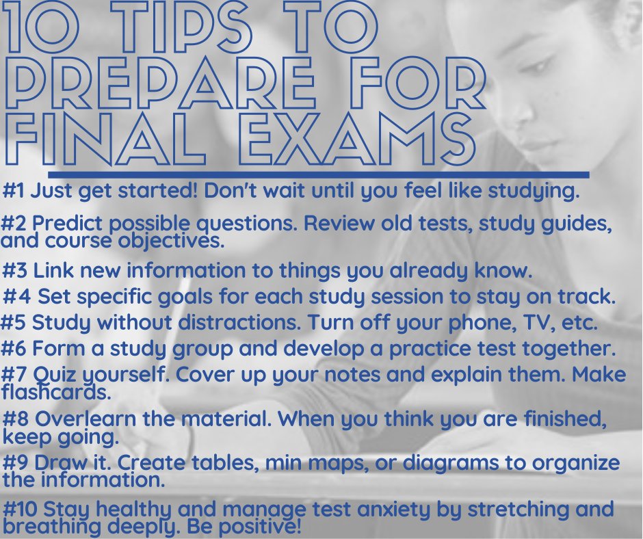 Parents, need some tips for helping your child prepare for Final Exams? Check out these 10 tips to give you some new ideas for studying!