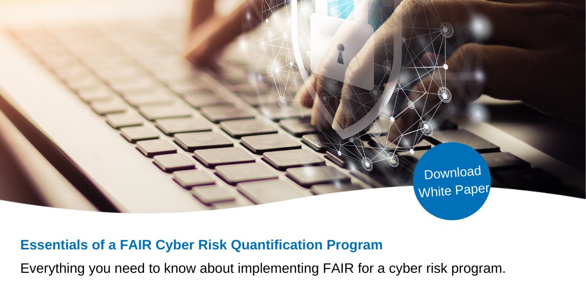 TUVRheinlandOS's tweet image. Building a #CyberRisk program using #FAIR? Download our free #WhitePaper to learn which items are essential for implementing a risk program using FAIR methodology. tuv.li/1bB6