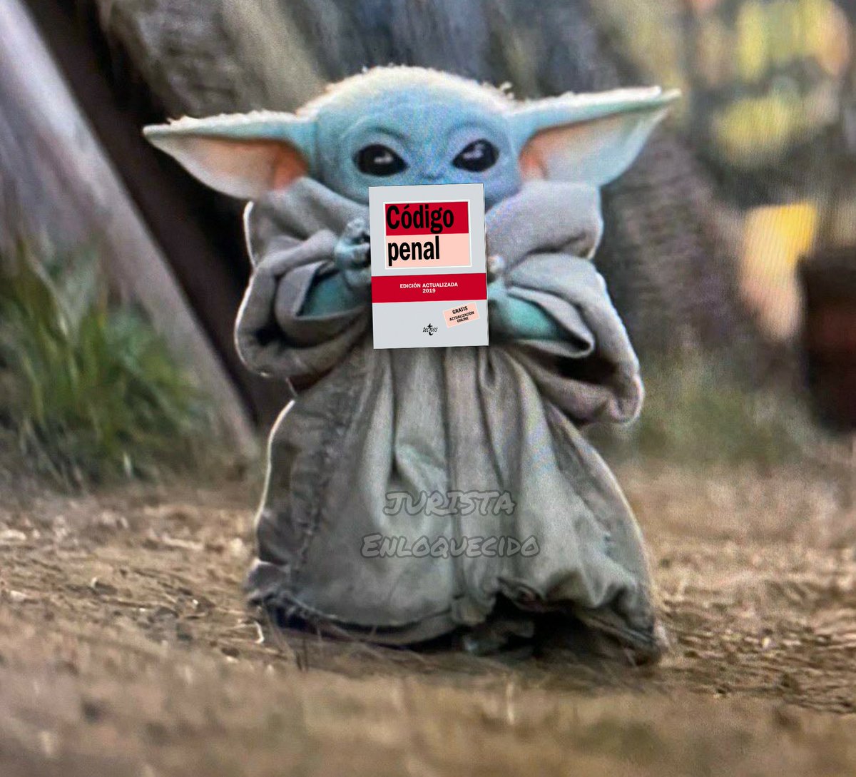 Juristanloqcido's tweet photo. Si aprobar asignaturas de Derecho tú quieres, compartir a Baby Yoda tú debes ⚖️ https://t.co/ZhQB21vmaJ