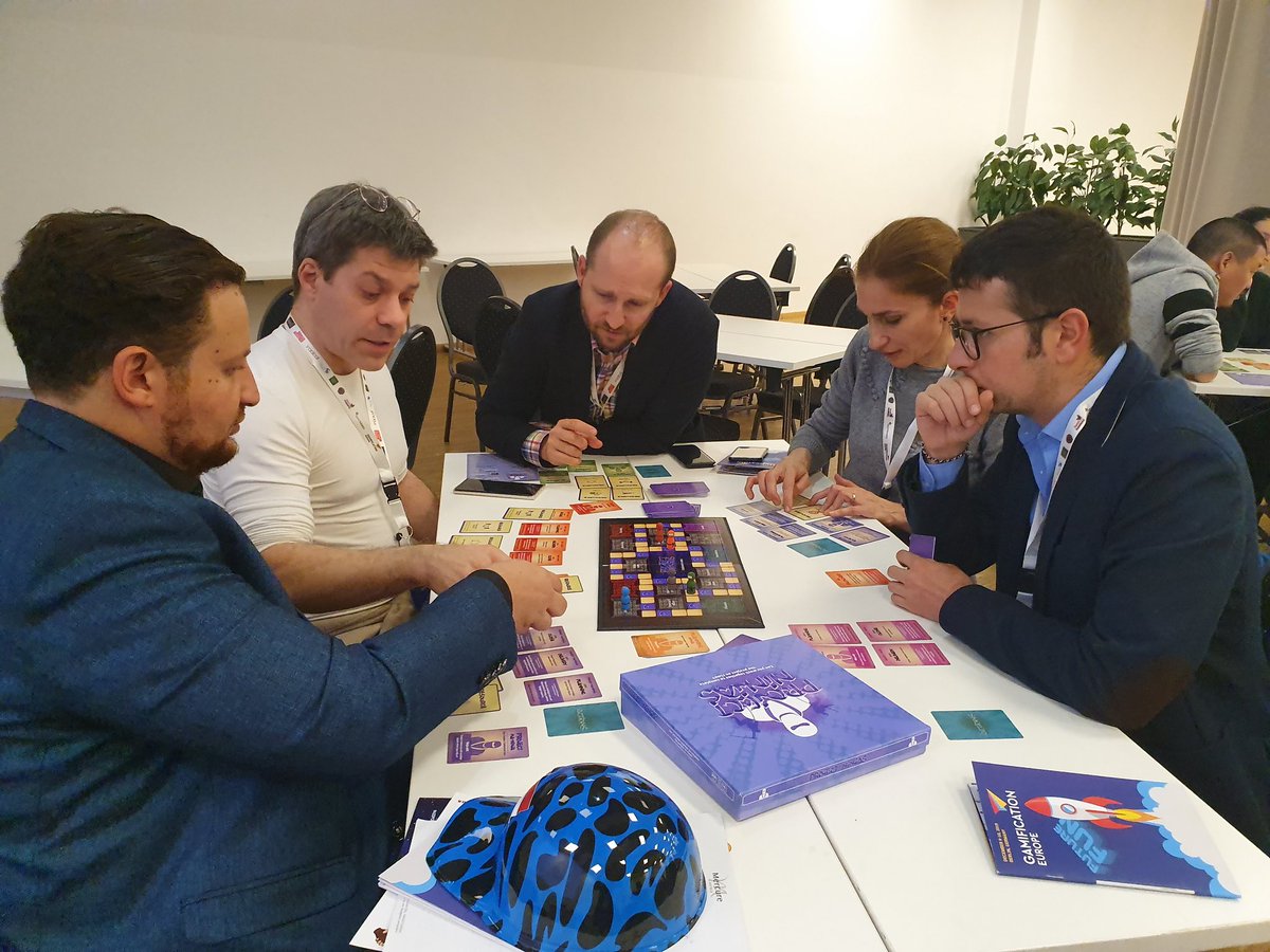 TaniaVercoelen's tweet photo. So much energy and competitiveness with Project Ninjas today and the games are nearly sold out. Only a couple of sets left π€―#geu19 #futurefun #gamification #digitalrule https://t.co/nihAnGlX81