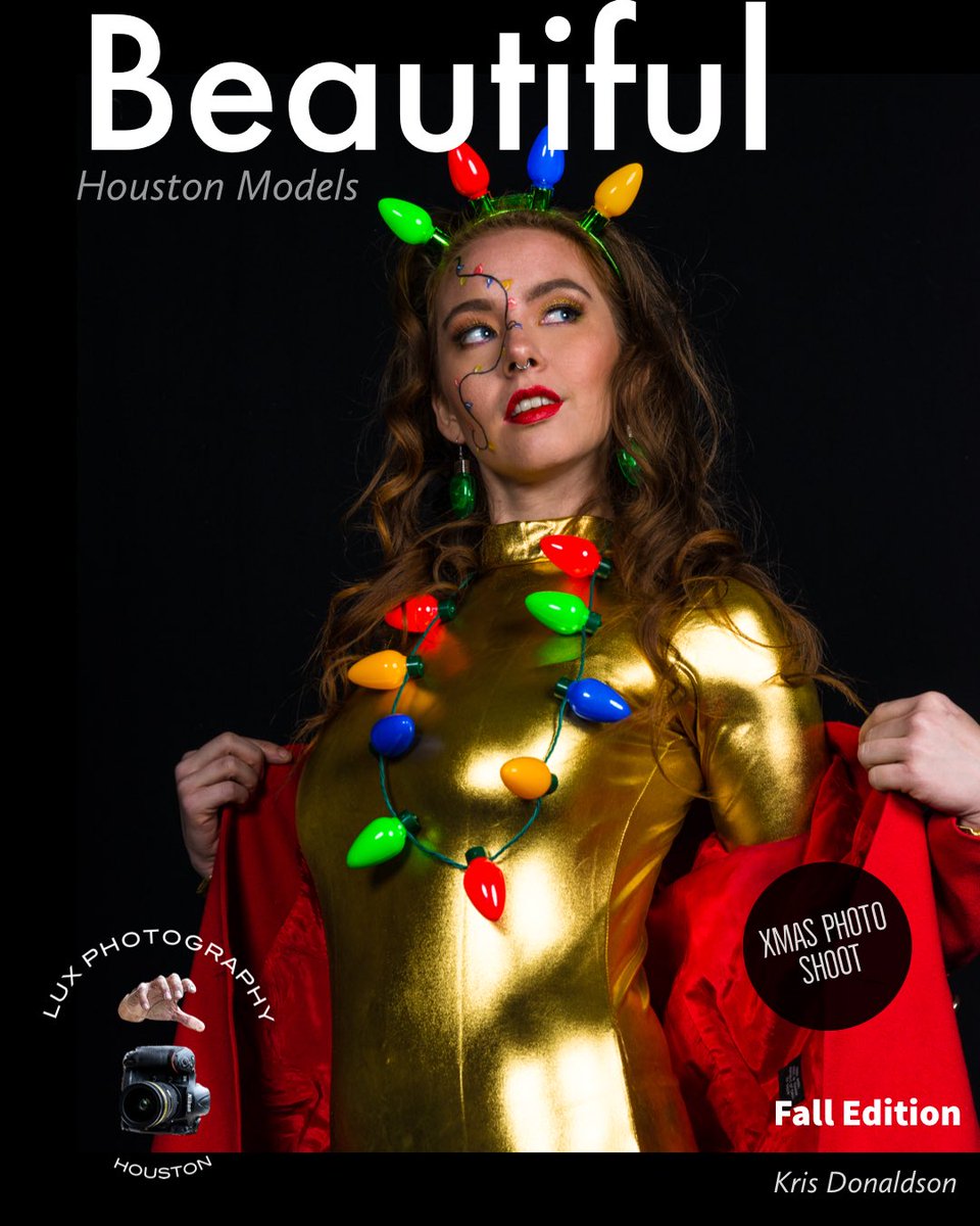 It is beginning to look like Christmas!  Model: Kris.