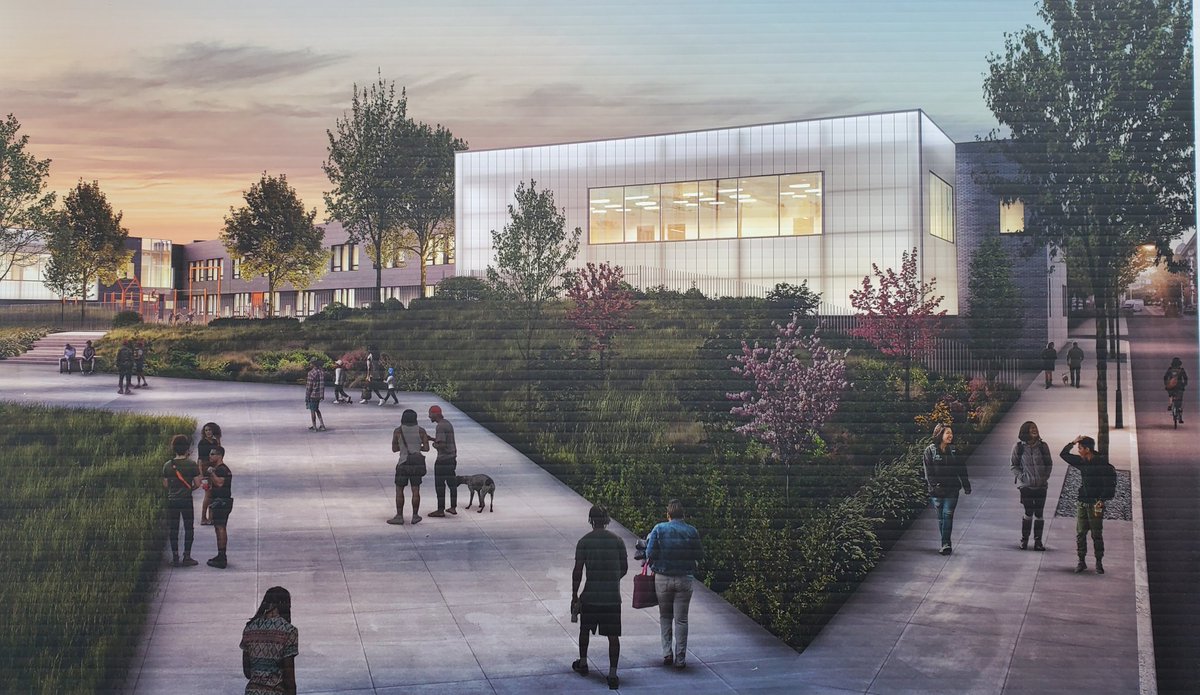The $40 million school project is scheduled to be completed by the end of 2020. #PHLed <a href="/SLAMiddle/">SLA Middle School</a> <a href="/PowelHSA/">Powel Home&School</a> <a href="/PHLschools/">Philadelphia Schools</a>