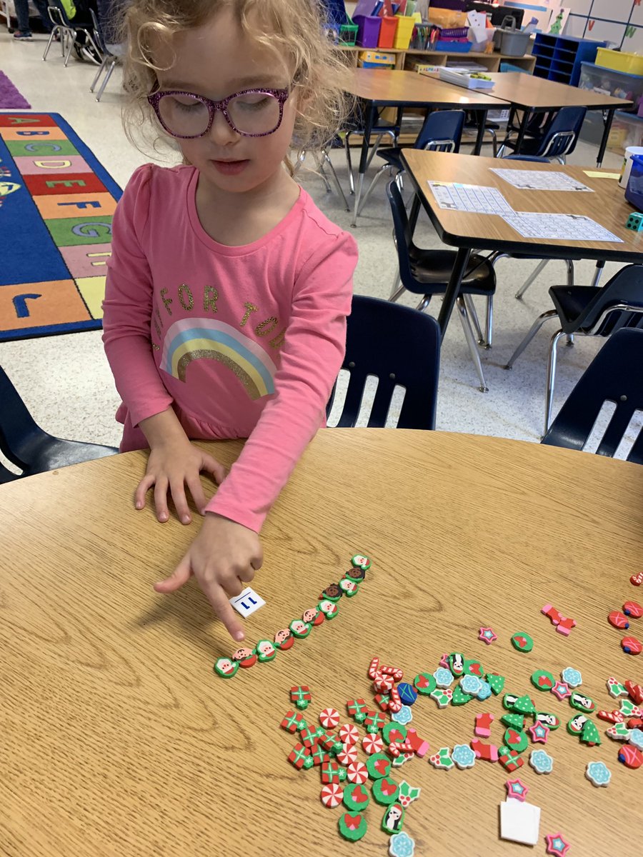 HoyleHoll's tweet photo. Decomposing numbers is more fun with tiny erasers! @Providence_ES https://t.co/xdugqDQL5v