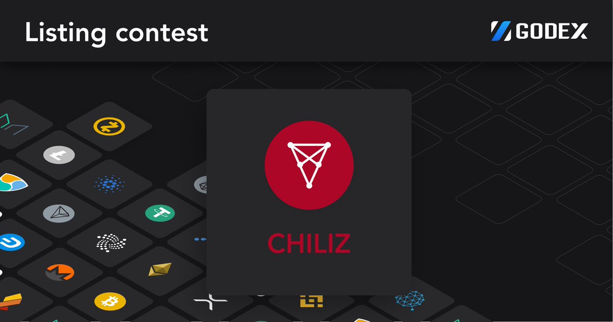 Godex_io's tweet photo. Retweet if you want $CHZ to win #listingcontest and to be listed on @Godex_io !
@Chiliz https://t.co/fvTBrhfcoo