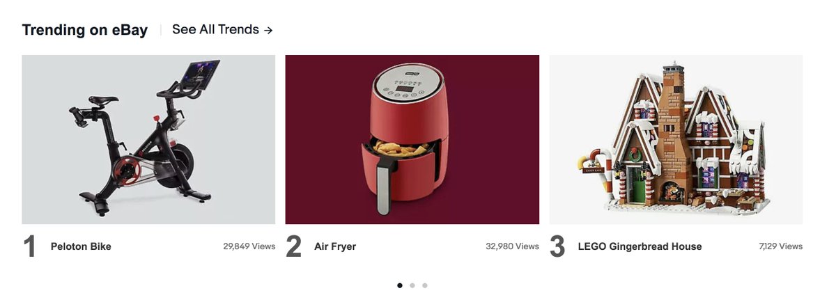 we're all ripping apart the @onepeloton commercial while the company's pockets are getting THICCer from all the free advertisements. They are #1 trending on @eBay.