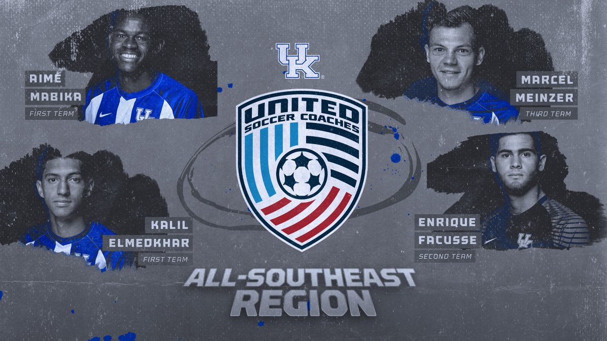 UKMensSoccer's tweet photo. 🏆 Four Cats Earn @UnitedCoaches All-Southeast Region Honors. #WeAreUK 

🔗 https://t.co/QBdR9ugtpY https://t.co/IMinrhF2l9