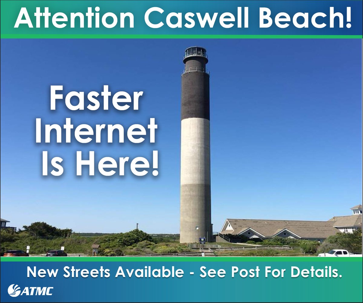 FOCUSBroadband's tweet photo. Hey Caswell Beach! FOCUS fiber optic-delivered internet, with speeds of up to 1 Gig, is now available for those living between 105 -713 Caswell Beach Road. Call 910-755-8200 today! #fiberoptics #fiberisbetter #focusfiber #fasterinternet #caswellbeachnc #brunswickcountync #atmc https://t.co/zd5ZGdIK5E