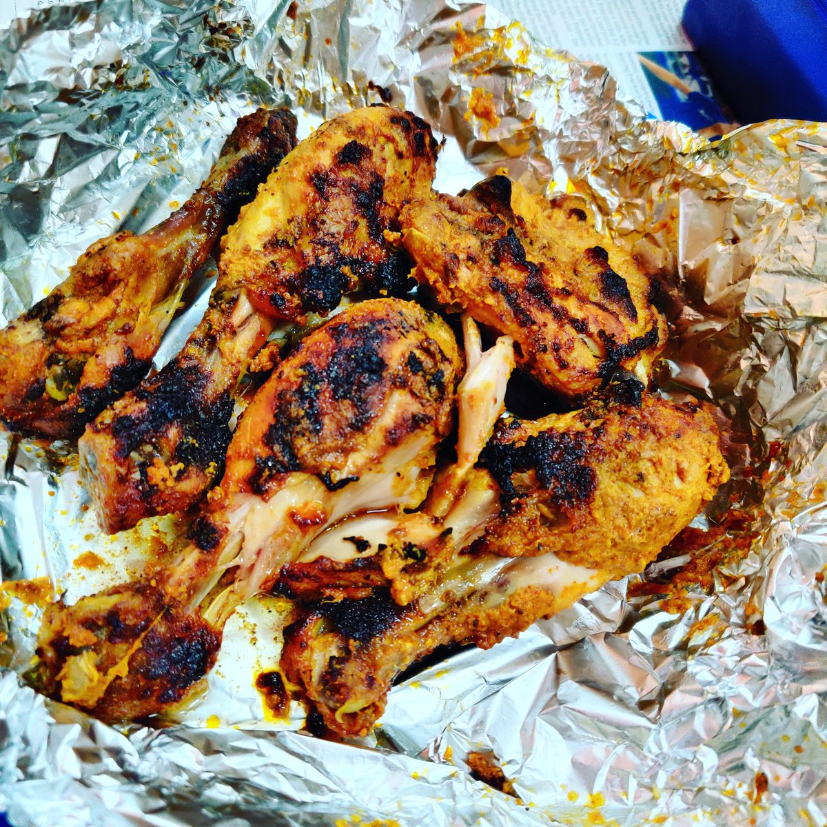 Homemade Tandoori chicken. Scrumptious food 😋 no market restaurant can come close to this.. Ketosis for the win. #keto #ketodiet #ketomeals #ketogenicdiet #DitchTheCarbs #NoToCarbs