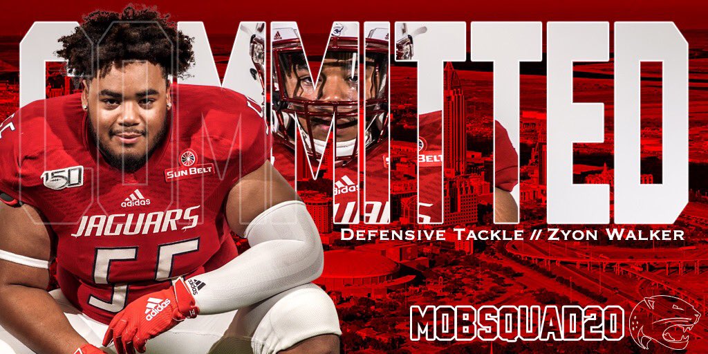 Zyon_walker57's tweet photo. COMMITTED!!! #MOBSquad #JagNation 🔴🐆 https://t.co/QjM13fofl3