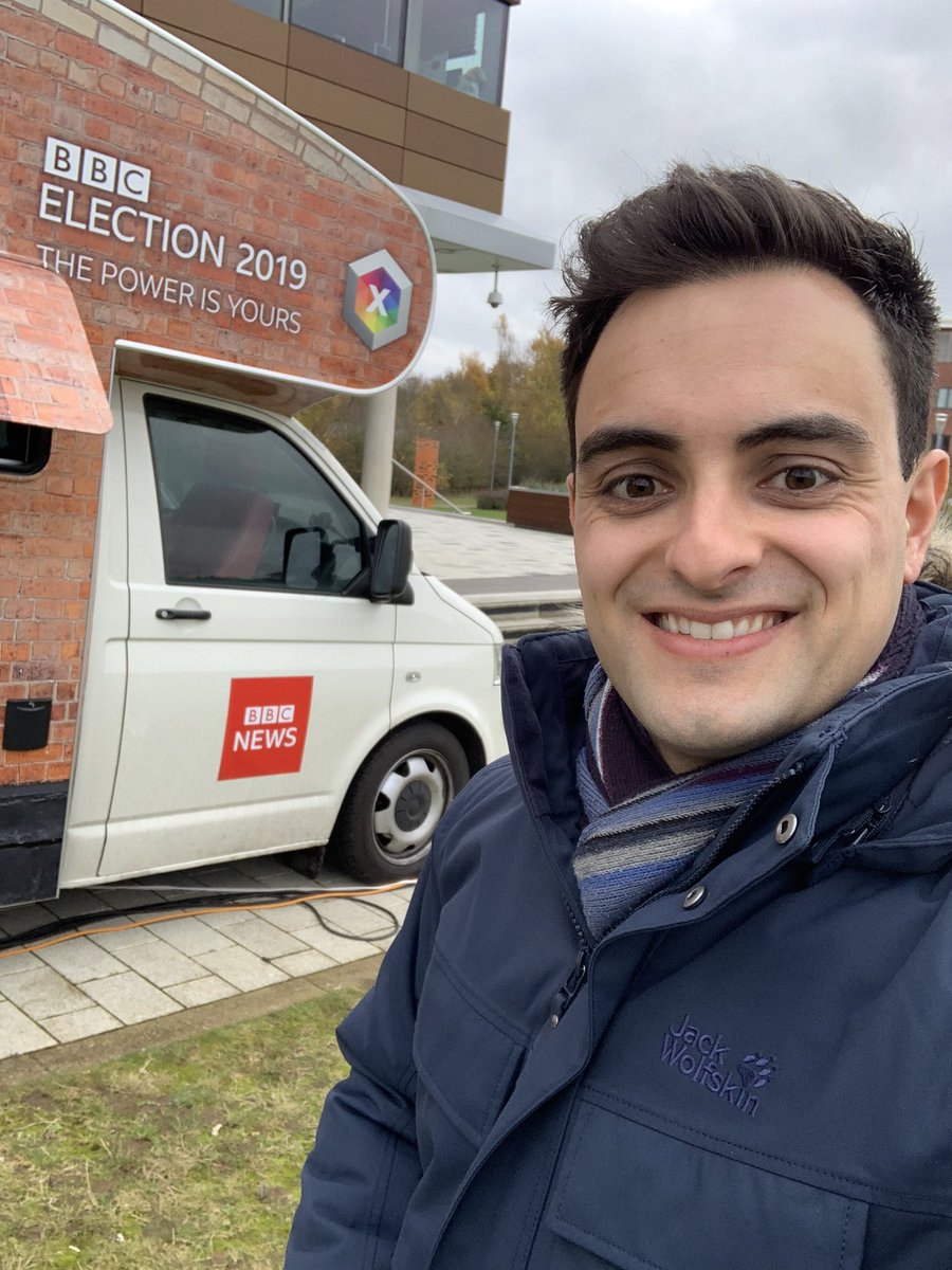 ChrisHewgill's tweet photo. Being part of the @BBCNewsbeat election tour of the country has been so much fun! 

Never expected to do live radio from an in campervan studio 🤣 Listen back to our last stop in Crewe ⬇️

https://t.co/IRHPsUs001 https://t.co/1YOUOv0WcE