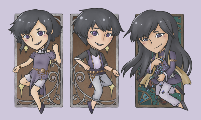 pepperbell_'s tweet photo. we got the ok to post our pieces for @AugustEmblem's floreale di jugdral zine! of course, i had to rep my finn love for my page, and i also got to draw the isaach cousins for stickers! it was an honor to be on board! 🤎💙❤️ https://t.co/dAJnHGY4NZ
