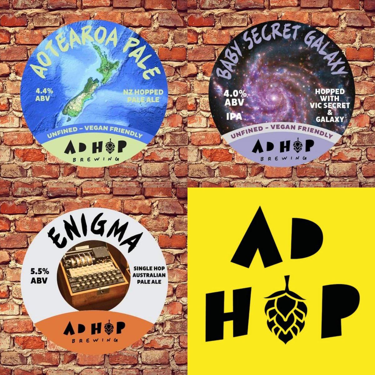 Don't forget AD HOP will soon be weighing anchor at <a href="/Theshipandmitre/">The Ship & Mitre</a>.
Enigma, our 5.5% single hopped Australian pale ale, Baby Secret Galaxy, 4.0% specially hopped IPA, and our 4.4% New Zealand hopped pale ale are soon set for pouring! 
<a href="/LiverpoolCAMRA/">Liverpool CAMRA</a> <a href="/LivBeerCo/">Liverpool Beer Collective</a>