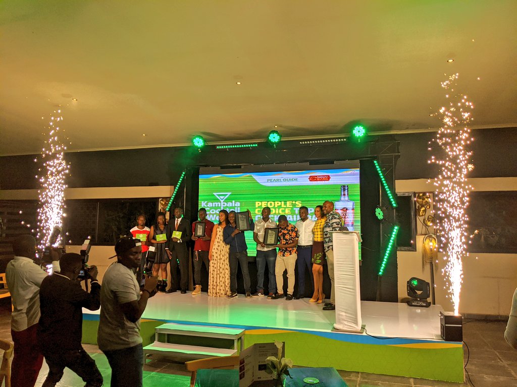 Marilynkelz's tweet photo. Congratulations to @MythosUganda. People's choice cocktail bar 2019.
#KlaCocktailWeek Awards Ceremony. https://t.co/CEAxUi8QZ8