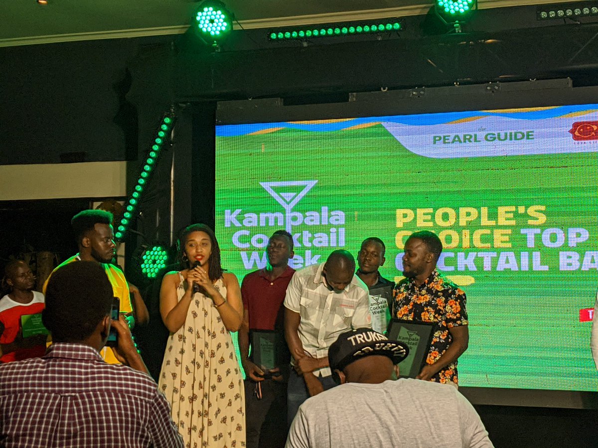 Marilynkelz's tweet photo. Congratulations to @MythosUganda. People's choice cocktail bar 2019.
#KlaCocktailWeek Awards Ceremony. https://t.co/CEAxUi8QZ8