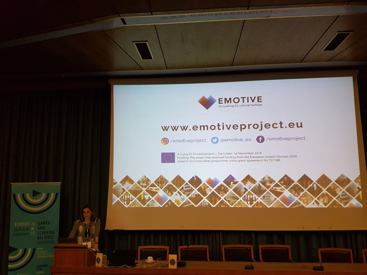 Our @mroussou (@athenaRICinfo/@uoaofficial) gave two keynotes in Athens recently, at @gameandlearning conference & ICOM Europe/ICOM-Greece's Embracing the virtual: European museums respond to the digital challenge conference: emotiveproject.eu/index.php/diss… #GALAconf2019 @IcomOfficiel