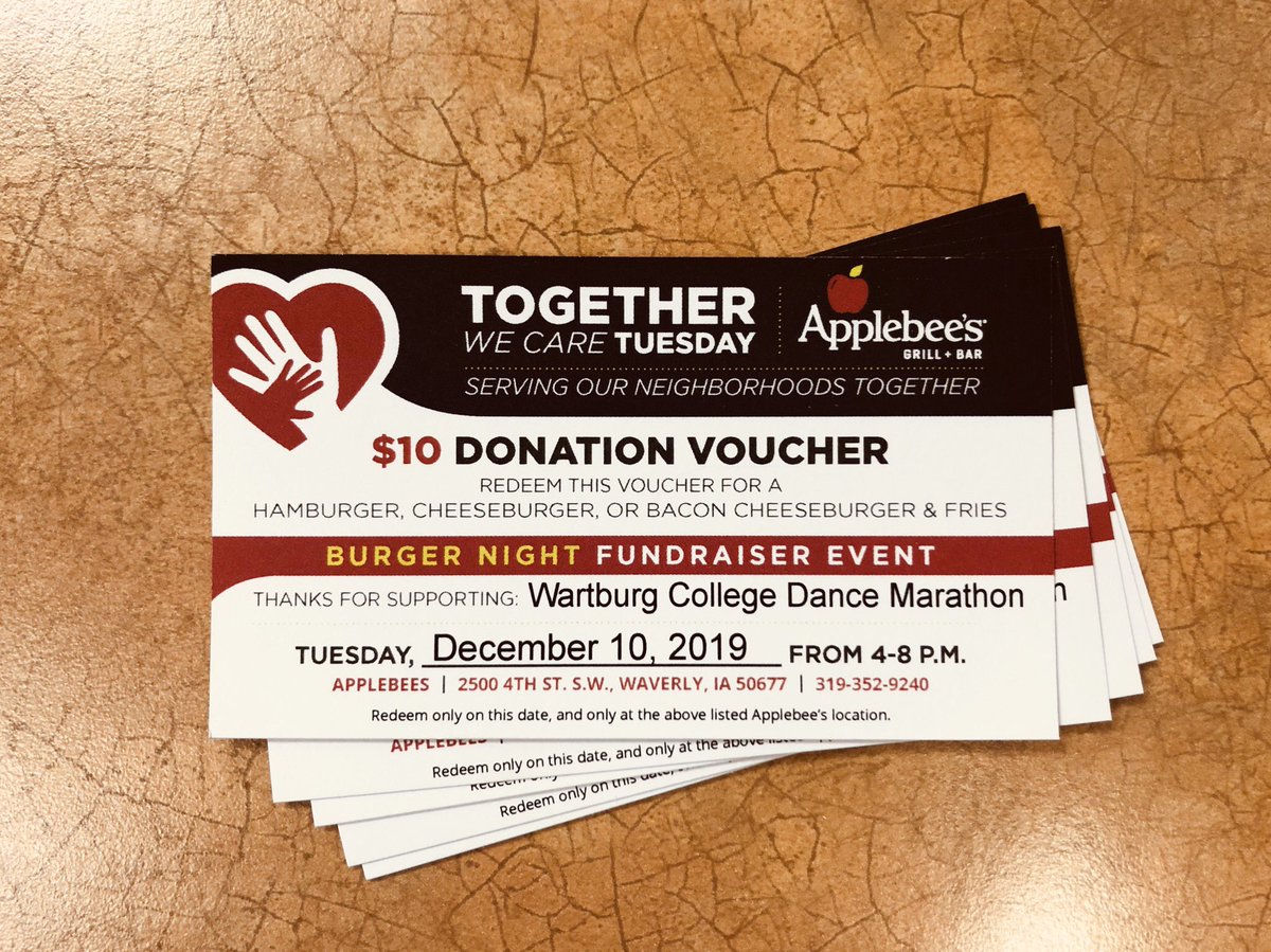WartburgDM's tweet photo. Don’t have your voucher yet? Stop by our table to get yours tonight at the bottom of the stairs for a tasty meal tomorrow night 🍔😋 

#WCDM12 #MissionMiracles https://t.co/UiJnAmiuy1