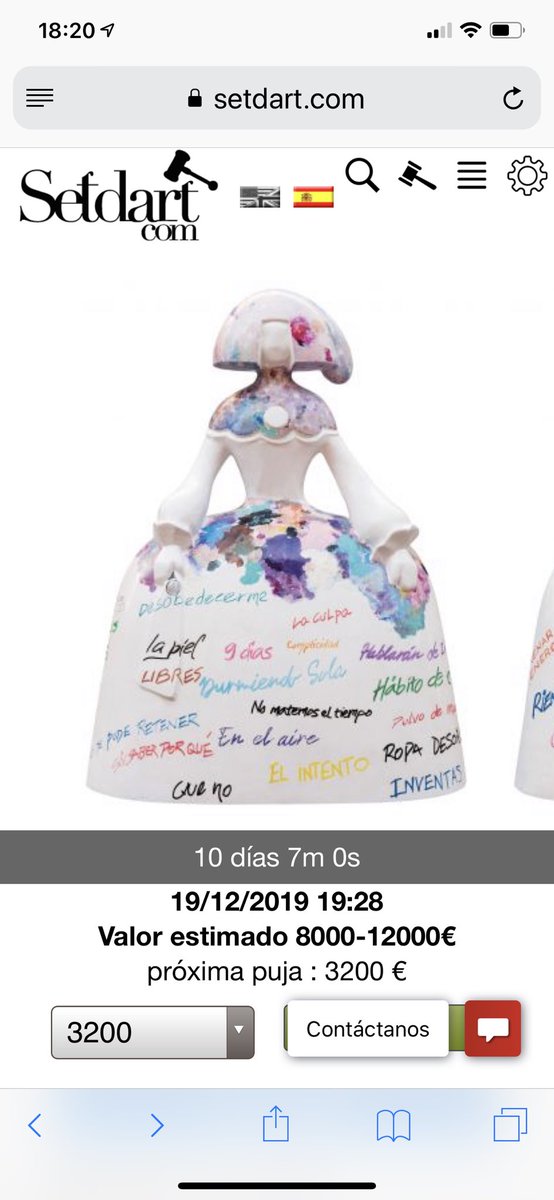 AnaevaAna's tweet photo. Pues la MENINA de @vanesamartin_ ya la están subastando 😊. Me parece haber leído que la recaudación de las #meninasmadridgallery va destinado a la@Fundación NADAL.
Aún hay giempo@hasta el día 12.
#meninas2019 #pujar #iniciativasolidaria https://t.co/ydSb7MhdDw