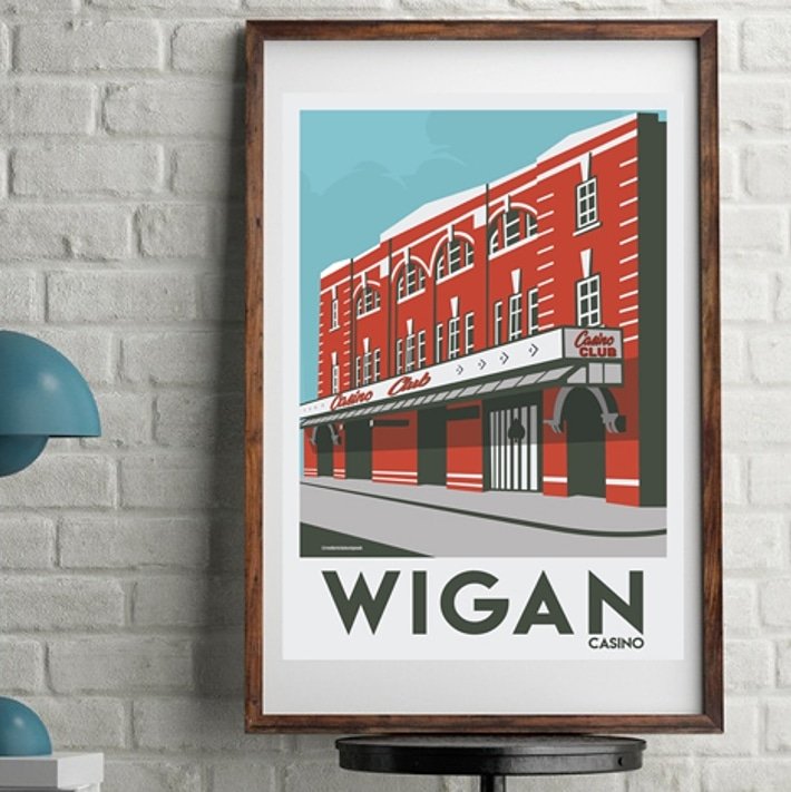 RedBrickDesign1's tweet photo. Wigan Casino. Our final design of the year due to popular demand. Available in our online shop now! Move quickly if you want it for Xmas.
#wigancasino #northernsoul #wigan #soulmusic #keepthefaith #wafc #wrlfc #graphicdesign #retro #vintagestyle #soulmusiclovers #manchester #soul https://t.co/IEaVfg7tFg
