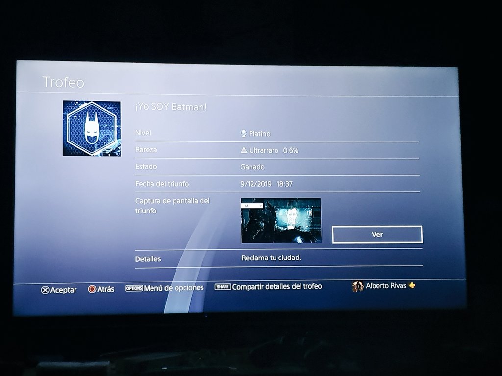 Y 4 añitos después... #Platino42 #Ps4Share #BatmanArkhamKnight