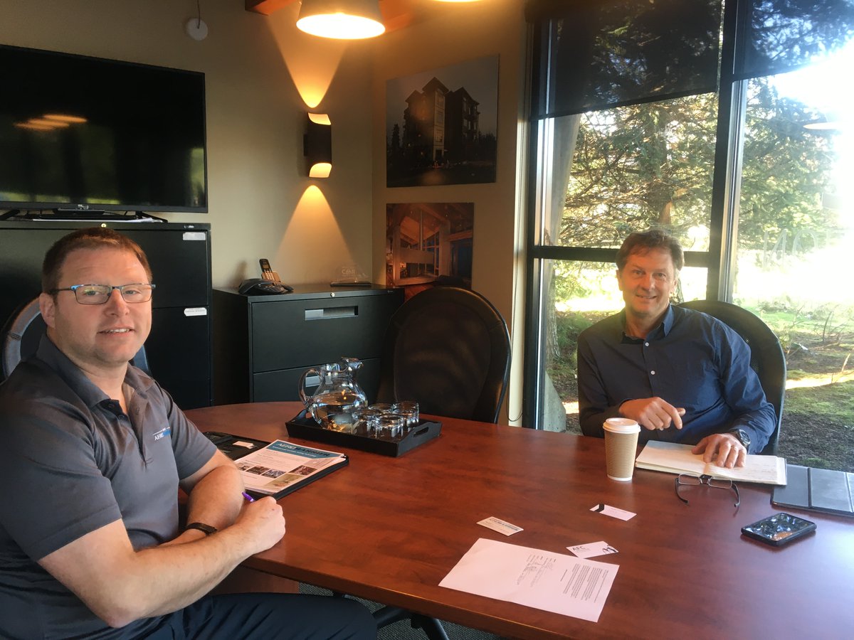 CanCInnovations's tweet photo. Boosting #innovation in the industry: Another successful CONtact mentorship mtng w/mentee Paul-Island AeroBarrier &amp; mentor Alan Fletcher-AFC Construction Thanks Rory Kulmala @VICA_BC for all your support! #construction #mentorship #construction4cdns  #innovators @ConstructionCAN https://t.co/dSJeA8u229